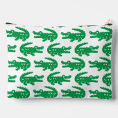 Preppy Alligator - Groen & Witte Monogram Etui (Achterkant)