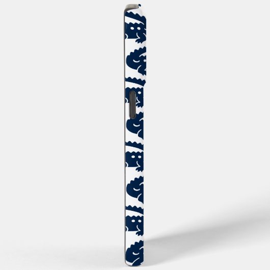 Preppy Alligator – Navy & White Case-Mate iPhone Case (Achterkant / Rechts)