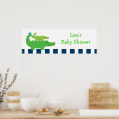 Preppy Alligator Specialized Banner Sign Poster (Keuken)