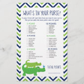 Preppy Alligator Wat zit er in je Purse Game (Voorkant)