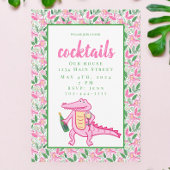 Preppy Alligator Wijn Cocktails Uitnodiging