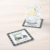 Preppy Alligators Golf Cart Kartonnen Onderzetters (Insitu)