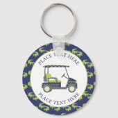 Preppy Alligators Golf Cart Sleutelhanger (Voorkant)