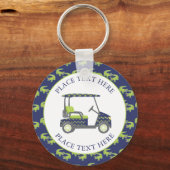 Preppy Alligators Golf Cart Sleutelhanger (Voorkant)