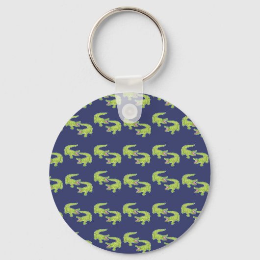 Preppy Alligators Golf Cart Sleutelhanger (Achterkant)