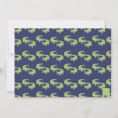 Preppy Alligators Palm Beach Golf Cart Bedankkaart (Achterkant)