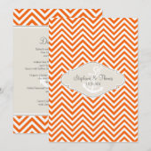 Preppy Anker van de Streep van de Chevron Moderne Menu (Voorkant / Achterkant)