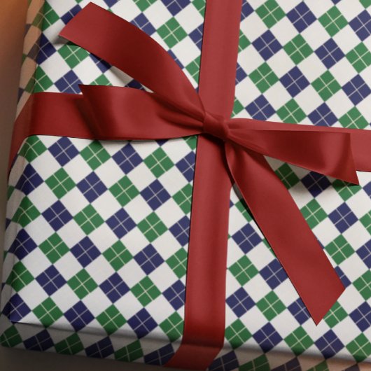 Preppy Argyle Cadeaupapier
