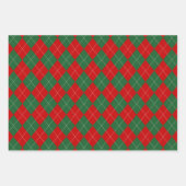 Preppy Argyle Tartan Diamond Plaid Inpakpapier Vel (Voorkant 2)