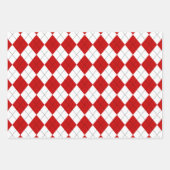 Preppy Argyle Tartan Diamond Plaid Inpakpapier Vel (Voorkant)