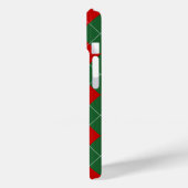 Preppy Argyle Tartan Diamond Plaid Red Green Case-Mate iPhone Case (Achterkant / Links)