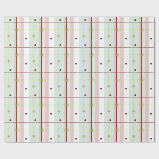 Preppy Atomic Age-cadeauverpakkings papier (Vlak)