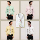 Preppy Atomic Age geruite stropdas