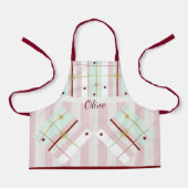 Preppy Atomic Age Kids Apron Schort (Voorkant)