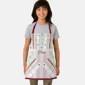 Preppy Atomic Age Kids Apron Schort (Insitu)
