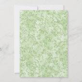Preppy Baby in Bloom Sage Boog Daisybabyshower Kaart (Achterkant)