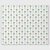 Preppy Baby Meisje Douche Boxwood Topiary Ginger J Cadeaupapier (Vlak)