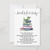 Preppy baby shower boeken voor baby kaart (Voorkant)