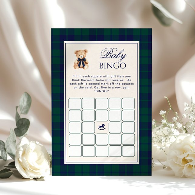 Preppy Baby v Bingo Teddy Bear Navy Plaid game (Creator heeft geüpload)