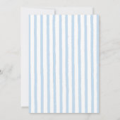 preppy babyshower uitnodiging (Achterkant)