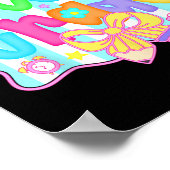 Preppy Back To School 2nd Grade Coquette Bow Girls Poster (Hoek)