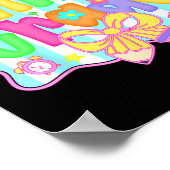 Preppy Back To School 3rd Grade Coquette Bow Girls Poster (Hoek)