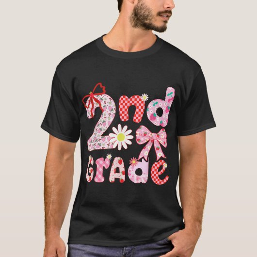 Preppy Back To School Aardbei Coquette 2e T-shirt (Voorkant)