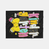 Preppy Back To School Kindergarten Coquette Bow Gi Fleece Deken (Voorkant (Horizontaal))