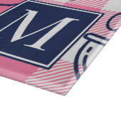 Preppy Baking Pink Gingham Snijplank (Hoek)