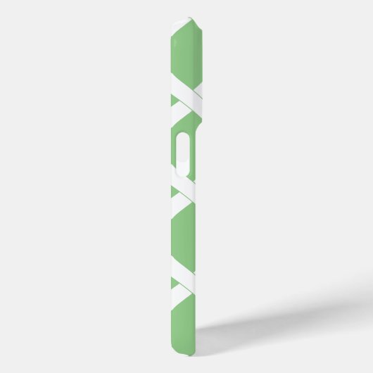 Preppy Bamboe Trellis Patroon Appel Groen en Roze Case-Mate iPhone Case (Achterkant / Rechts)