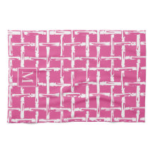 Preppy Bamboo – Hot Roze Kust Monogram