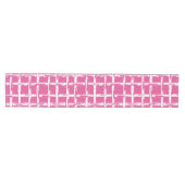 Preppy Bamboo – Hot Roze Kustcoördinaat Medium Tafelloper (Horizontaal)