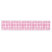 Preppy Bamboo – Roze Kustcoördinaat Medium Tafelloper (Horizontaal)