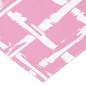 Preppy Bamboo – Roze Kustcoördinaat Medium Tafelloper (Hoek)