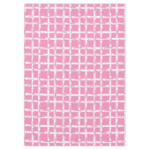 Preppy Bamboo – Roze Kustcoördinaat Tafelkleed (Voorkant)