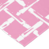 Preppy Bamboo – Roze Kustcoördinaat Tafelkleed (Gekanteld)