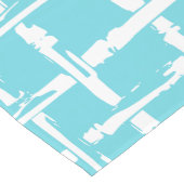 Preppy Bamboo – Turquoise Kustcoördinaat Medium Tafelloper (Hoek)