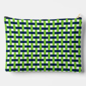Preppy Basket Weave – Navy & Lime Monogram Etui (Achterkant)