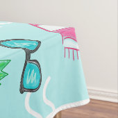 Preppy Beach Bikini Towel Palm Tree Towel Tafelkleed (Voorbeeld)