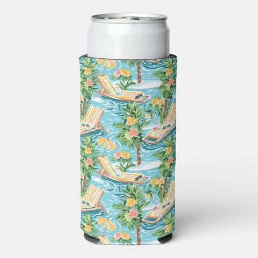 Preppy Beach Lounger | Monogram Seltzer Blikjeskoeler (Seltzer Achterkant)