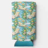 Preppy Beach Lounger | Monogram Seltzer Blikjeskoeler (Achterkant)