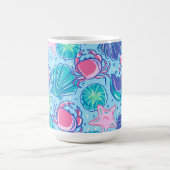 Preppy Beach Shell Crab Koffiemok (Center)