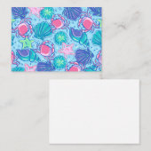 Preppy Beach Shell Crab Notitiekaartje (Voorkant / Achterkant)