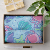 Preppy Beach Shell Crab Tissuepapier (Geschenk)