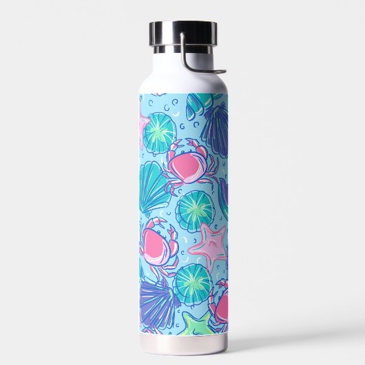 Preppy Beach Shell Crab Waterfles