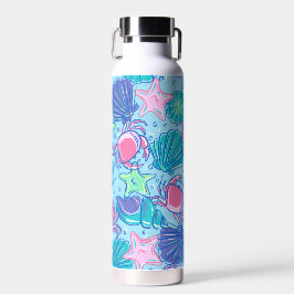 Preppy Beach Shell Crab Waterfles