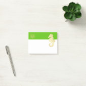 Preppy Beach Tropical Seahorse Green Post-it® Notes (Kantoor)