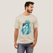 Preppy Beeld van de Vrijheid met Zero Sugar Frisdr T-shirt (Voorkant volledig)