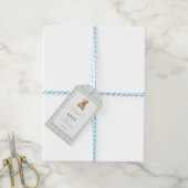 Preppy Beer Baby Shower Jongen Cadeaulabel (Met Touw)