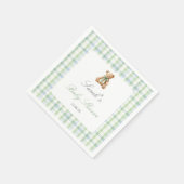 Preppy Beer Babyshower Jongen Servet (Hoek)